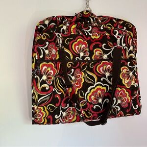 VERA BRADLEY Hanging Garment Bag - PUCCINI - Brown Pink Yellow Floral